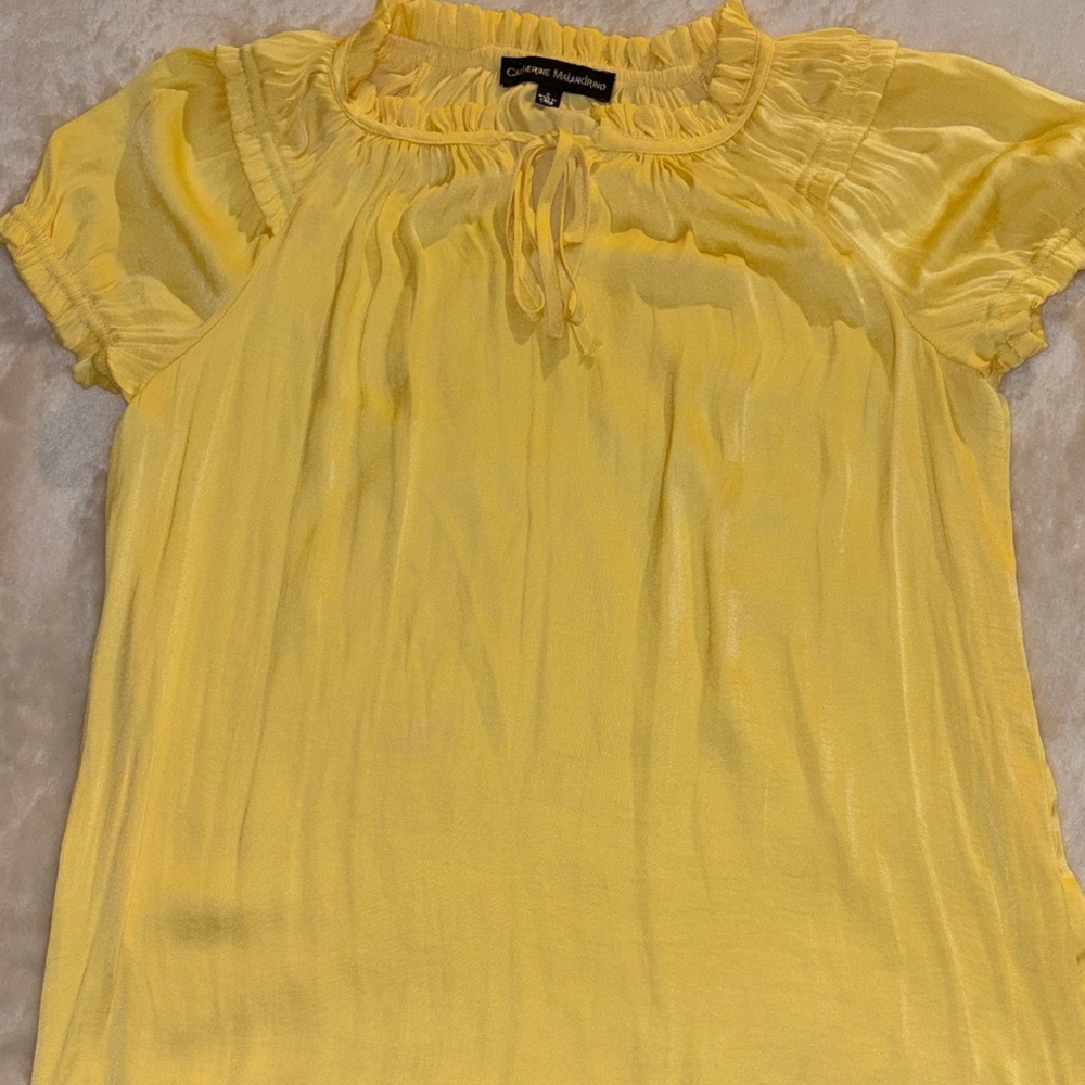 Catherine Malandrino Yellow Blouse